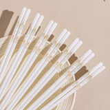 景黛陶瓷筷子景德镇正品2025新款高品质优质防霉环保耐高温家用食品级 幸福时光5双