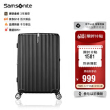 新秀丽（Samsonite）行李箱20英寸拉杆箱时尚密码登机箱竖条纹旅行箱包黑色GU9*09001