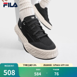 斐乐（FILA）官方川行鞋FOSSO男鞋复古帆布鞋新款休闲鞋 黑-BK 42