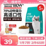力狼（LILANG）猫粮宠物主粮鲜鸭肉幼猫成猫全价全阶段通用天然粮2.5kg