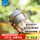 乐扣乐扣（LOCK&LOCK）咖啡杯手持玻璃杯男女学生便携式吸管杯子350ML灰色 LLG689GRY