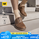 CAT卡特休闲皮鞋男士复古工装轻户外软牛皮防滑通勤鞋P725212N3AMC29 浅褐 44