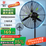 华生（Wahson）工业风扇电风扇强力超大落地扇大风力工厂车间工业扇商用扇牛角扇交流定频工业电风扇FL-75加强版A