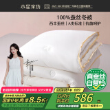 水星家纺蚕丝被100%蚕丝冬被子冬季加厚保暖被芯被褥约6斤200×230cm