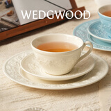 Wedgwood【新年礼物】欢愉假日咖啡杯碟陶瓷茶杯碟高颜值杯碟情侣杯 欢愉假日象牙白杯碟1个200ml