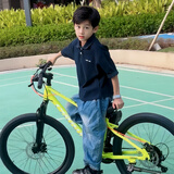 优贝儿童山地自行车铝合金避震 青少年6-12岁学生骑行单车可变速皇冠 绿色 24寸-21速