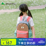 SHUKIKU儿童书包幼儿园大班一年级书包小学生背包男女生双肩包珊瑚粉M码
