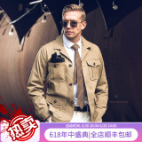 龙牙（Dragon Tooth）龙牙游猎夹克春秋款时尚复古透气户外休闲战术夹克外套男 土狼棕 M=175/96A（140-160斤）