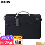 乐上（LEXON）手提包笔记本13.3英寸笔记本电脑包单肩包斜挎包商务出差公文包 15.6英寸蓝黑色-LNE0364N21T