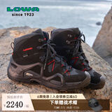 LOWAMK1德国登山鞋户外goretex防水耐磨透气防滑徒步ZEPHYR GTX女春夏 黑色/红色 38