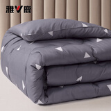 雅鹿被子被芯宿舍棉被单人被褥冬被春秋被空调被夏凉被四季被加厚 魅力爱巢【持久保暖 柔软舒适】 1.5*2.0m春秋被【约3斤】