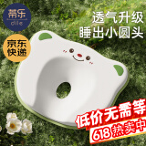 蒂乐婴儿硅胶定型枕新生0到6个月以上3宝宝纠正矫正防偏头型硅胶枕头 面料升级- 松霜绿【0-2岁可水洗】
