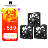 Thermalright(利民)  TL-C12C X3 黑色12cm性能级风压扇 4PIN PWM S-FDB轴承 1550转速 三连包套装