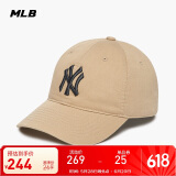 MLB帽子男女软顶棒球帽虞书欣明星同款运动鸭舌帽3ACP6601N-50SAS-F