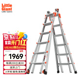 雷都捷特（LittleGiant） 家用/工程梯子加厚铝合金伸缩人字梯直梯折叠多功能梯15426-001