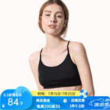 金三塔抹胸带胸垫防走光时尚打底吊带抹胸运动裹胸 黑色有胸垫 M (160/84A)