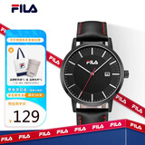 斐乐（FILA）手表男送男友皮革表带时尚运动休闲石英学生手表 FLM38-793-003