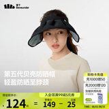 蕉下（beneunder）遮阳帽子防晒帽女防紫外线太阳帽贝壳空顶帽便携TS550黑
