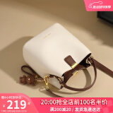 viney牛皮包包女包品牌水桶包轻奢单肩斜挎包生日520送女朋友礼物老婆
