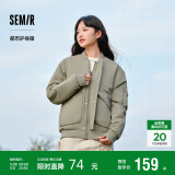 森马棉服男防水防油防污防风冬装厚飞行员棒球领夹克109724112101