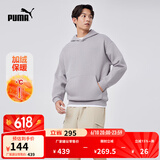 彪马（PUMA）宽松连帽卫衣套头衫男女情侣运动休闲百搭上衣 686854 灰色-14 L (180/100A)
