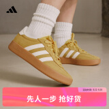 adidas「T头鞋」BARREDA板鞋德训鞋男女春季新款阿迪达斯轻运动   银灰黄/汉玉白/树脂黄   42.5
