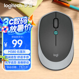 罗技（Logitech）M380 无线鼠标 无线2.4G 办公鼠标 百度AI智能语音输入打字翻译 家用办公型 M380石墨黑
