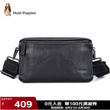 暇步士（Hush Puppies）斜挎包单肩包头层牛皮男大容量复古邮差小挎包休闲简约生日礼物