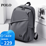 POLO商务双肩包男士旅行背包男书包14英寸出差电脑包生日礼物送男友