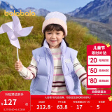 巴拉巴拉童装儿童羽绒马甲2024冬装男童女童保暖立领外套亲子208424101206