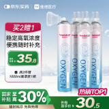 维德（WELLDAY）氧气瓶便携孕妇老人吸氧机高原旅游医用氧气罐1000ml*4瓶