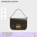 CHARLES&KEITH复古锁扣豆腐包单肩斜挎包包女包生日礼物七夕礼物CK2-80781400 Dark Moss深苔绿色CK2-80782444 S/M