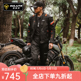 SULAITE摩托车骑行服四季拉力服套装骑行服防摔机车服春夏骑行装备机车服 【黑色套装】冬季保暖/可拆内胆 L