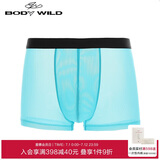 BODYWILD男士内衣透气网纱轻薄舒适装腰平角内裤ZBN23EG4蓝色170
