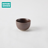 NITORI宜得利家居 单杯茶盏酒杯家用日式陶瓷茶具茶壶茶碗茶杯 180ml茶碗 S 棕色