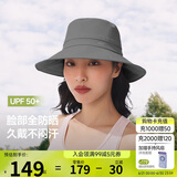 蕉下（beneunder）遮阳帽子女透气渔夫帽防晒帽钓鱼帽防泼水户外AS713深花灰