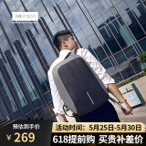 XDDESIGN爱思迪防盗背包男双肩包休闲简约通勤书包商务电脑包original经典 灰色