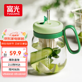富光高硼硅玻璃杯 大容量水杯高颜值花茶杯茶水分离大肚杯子女士