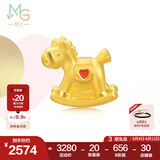 周生生 足金Charme串珠爱心心形摇摇木马黄金转运珠90052C定价