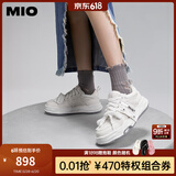 MIO宋亚轩李昀锐同款米奥小白休闲鞋厚底板鞋运动情侣溶解女鞋老爹鞋 白色 39