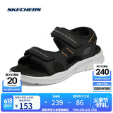 斯凯奇（Skechers）父亲节礼物凉鞋男士夏季厚底休闲鞋软底外穿透气运动凉拖鞋237286