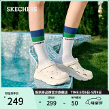 斯凯奇（Skechers）母亲节礼物洞洞鞋女士夏季外穿泡泡鞋透气凉拖一脚蹬沙滩鞋111127