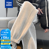 唐狮（TonLion）2024女束脚显瘦休闲侧拼卫裤WP 无绒款/冷麻灰/二批 M 