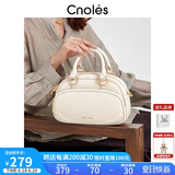 蔻一（Cnoles）河马包包女士2025最新款百搭保龄球斜挎小包大容量手提双肩背包