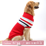 憨憨宠 狗狗衣服 狗衣服宠物衣服秋冬装卫衣中大型犬毛衣金毛大狗衣服 红色 20号适合20-40斤狗狗