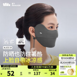 蕉下（beneunder）防晒口罩女防晒面罩防紫外线全脸腮红口罩透气骑行口罩高颜值 【凉感护眼角-纯色款】远山灰