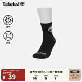 添柏岚（Timberland）官方中性长袜新款户外休闲舒适透气|A2Q4K A2Q4K001/黑色 M