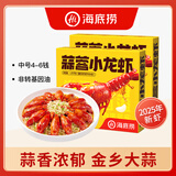 海底捞麻辣蒜蓉小龙虾2025年新虾4-6钱/只加热即食 2500g 蒜蓉 小龙虾（1.25kg*2盒）