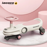 乐卡（Lecoco）儿童扭扭车男孩女孩静音宝宝玩具1-3岁溜溜车妞妞车 费格声光款 -琪芮粉