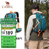 骆驼（CAMEL）户外轻便登山包大容量专业徒步防水旅行包背包双肩包男女  深灰蓝